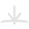 Ekena Millwork Alberta Architectural Grade PVC Gable Bracket, 84"W x 52 1/2"H x 4"D x 6"F, 15/12 Pitch GBP084X53X0406ALB00 - alternate 2